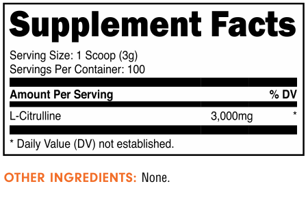 Bucked Up L-Citrulline Malate 2:1 300 Grams