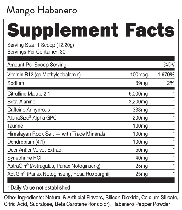 Woke AF - High Stimulant Pre-Workout